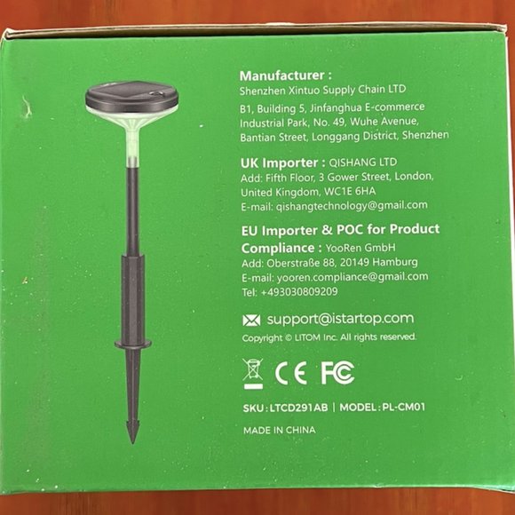 LITOM solar pathway light 4pcs adjustable height BNIB - Picture 2 of 11